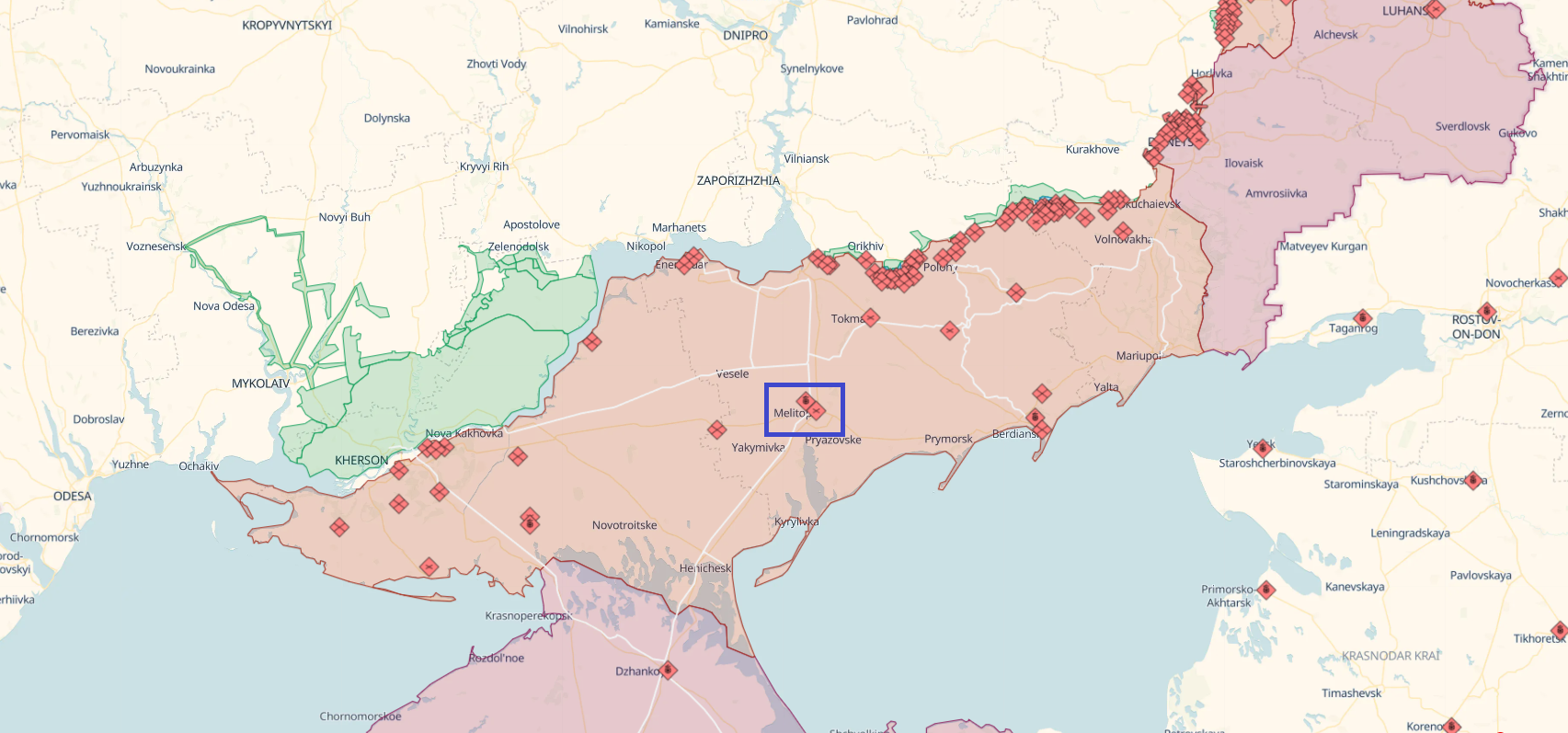 Explosions heard in Melitopol vicinity